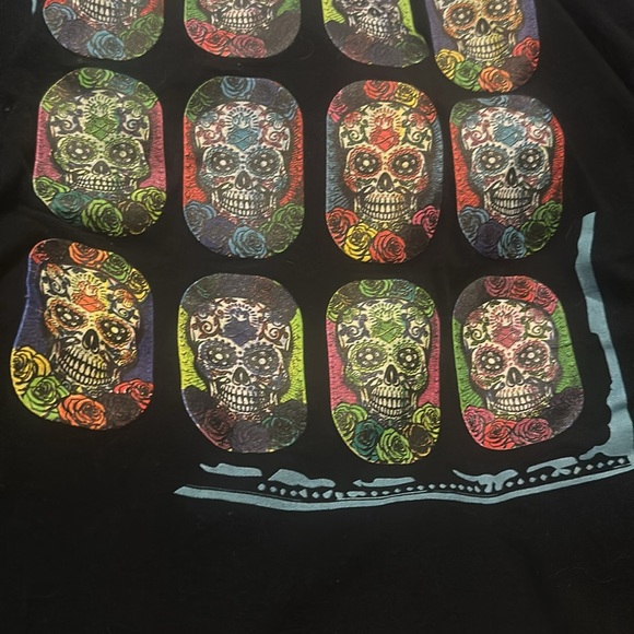 DIA DE LOS MUERTOS /Day Of The DEAD HALLOWEEN READY UNISEX 1HIT T Back Solid LG - Picture 6 of 6